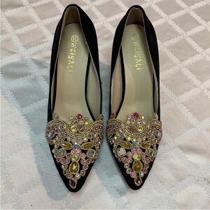 Jeweled Heels. NWOT